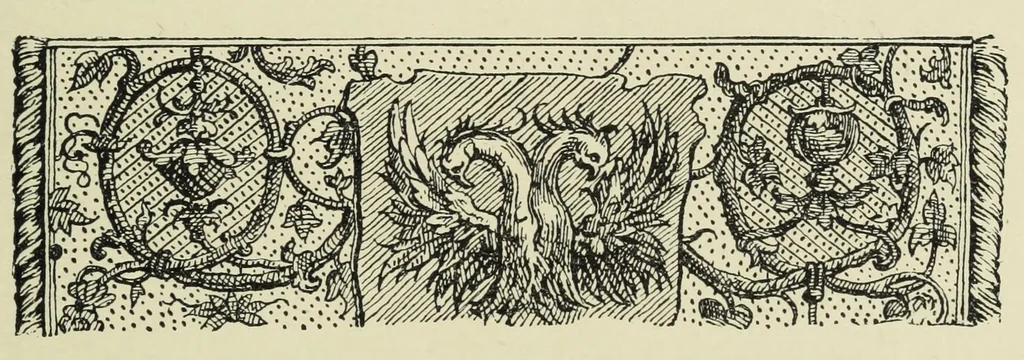 An illustration from Embroidery and lace : their manufacture and history, 1899, leaf 99