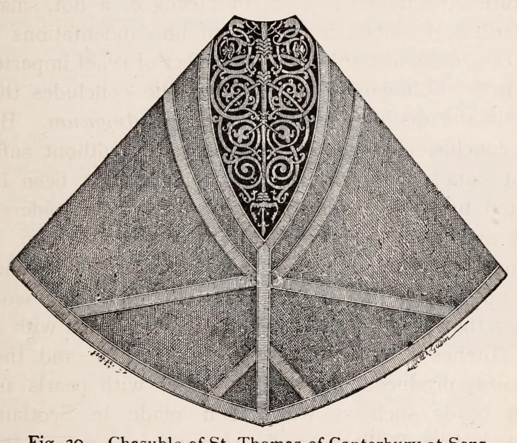 An illustration from Embroidery and lace; their manufacture and history, 1899, leaf 75