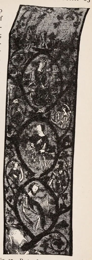 An illustration from Embroidery and lace; their manufacture and history, 1899, leaf 95