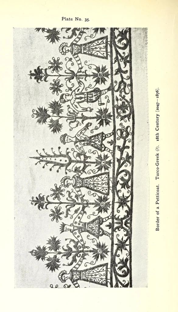 An illustration from Embroidery: or, The craft of the needle, 1907, leaf 184