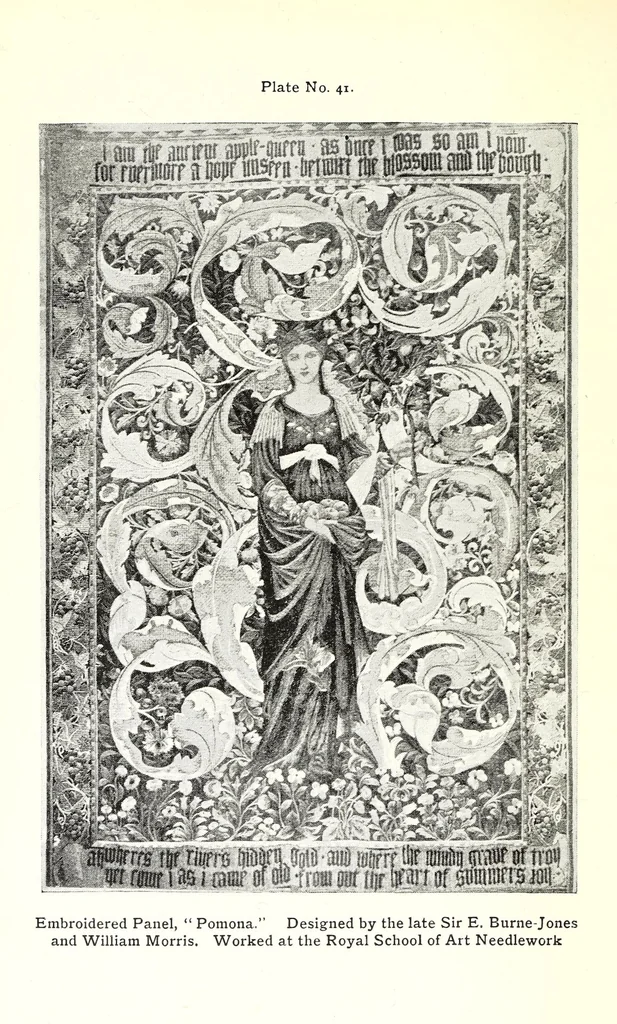 An illustration from Embroidery: or, The craft of the needle, 1907, leaf 202