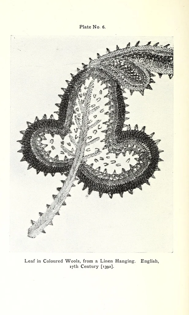 An illustration from Embroidery: or, The craft of the needle, 1907, leaf 94