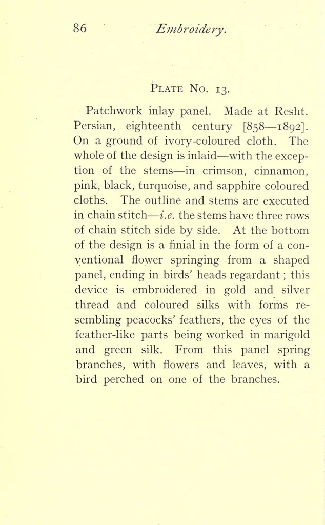 An illustration from Embroidery : or, The craft of the needle, 1907, leaf 112