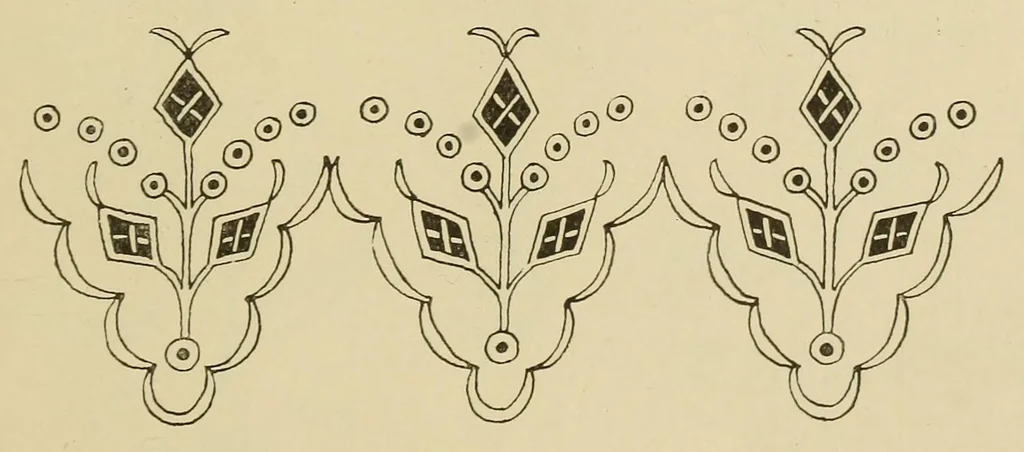 An illustration from An embroidery pattern book, 1917, leaf 161