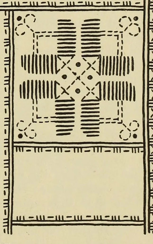 An illustration from An embroidery pattern book, 1917, leaf 173
