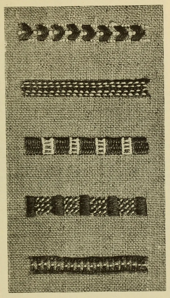An illustration from An embroidery pattern book, 1917, leaf 45