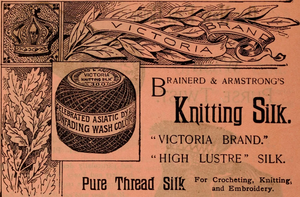 An illustration from Embroidery silks, 1900, leaf 10
