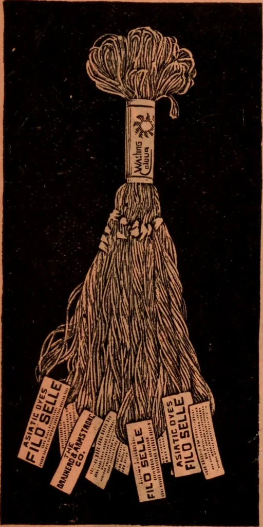 An illustration from Embroidery silks, 1900, leaf 11