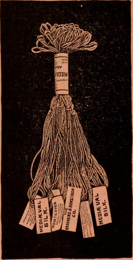An illustration from Embroidery silks, 1900, leaf 30
