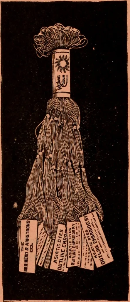 An illustration from Embroidery silks, 1900, leaf 40