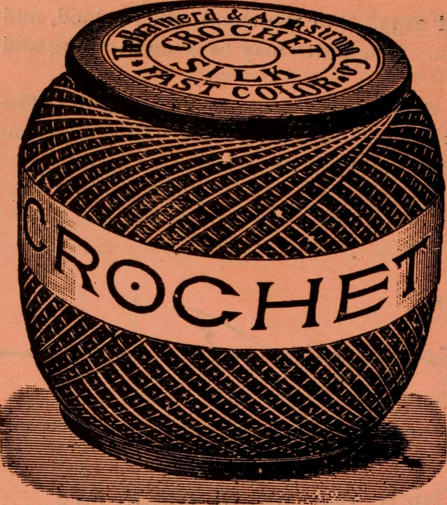 An illustration from Embroidery silks, 1900, leaf 8