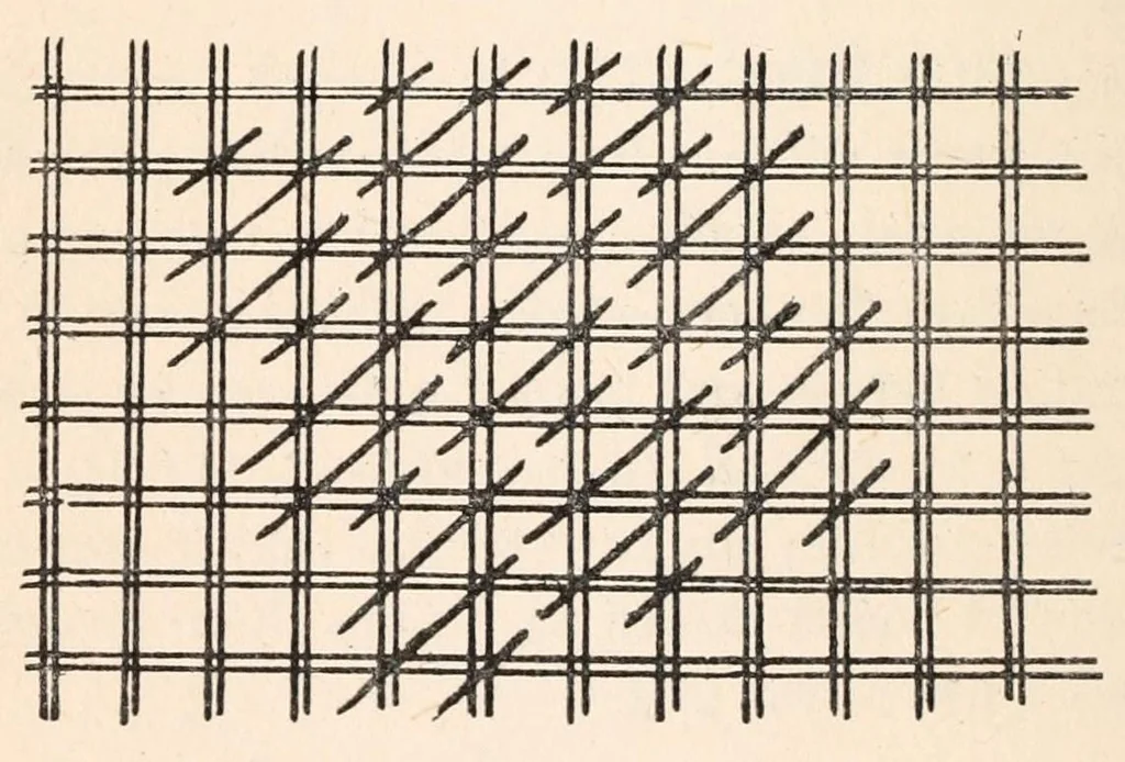 An illustration from Embroidery stitches, 1912, leaf 38