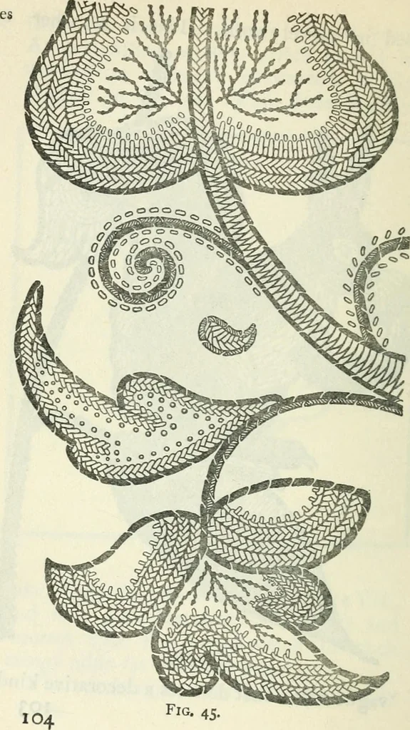 An illustration from Embroidery and tapestry weaving : a practical text-book of design and workmanship, 1912, leaf 107