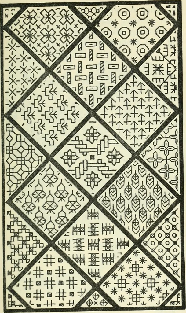 An illustration from Embroidery and tapestry weaving : a practical text-book of design and workmanship, 1912, leaf 208
