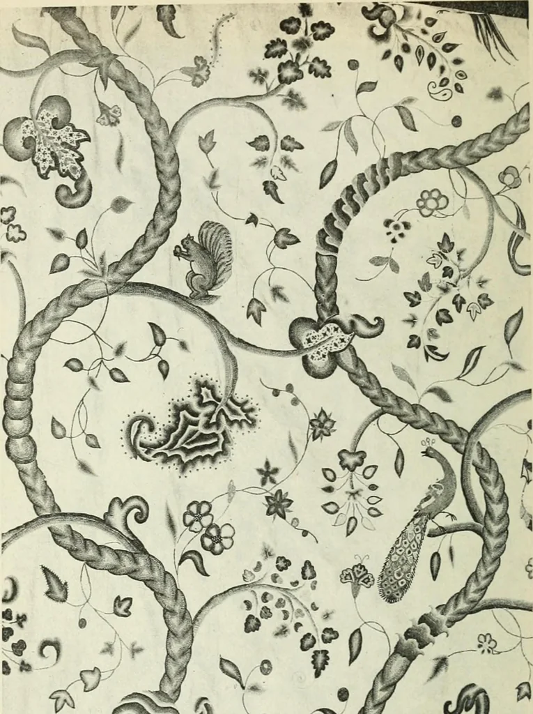 An illustration from Embroidery and tapestry weaving : a practical text-book of design and workmanship, 1912, leaf 387