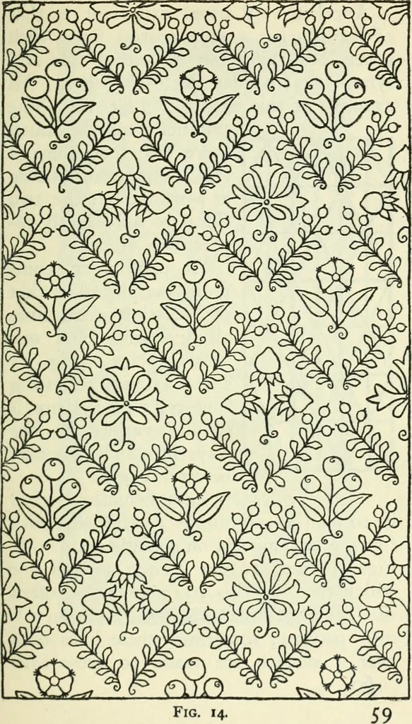 An illustration from Embroidery and tapestry weaving : a practical text-book of design and workmanship, 1912, leaf 62