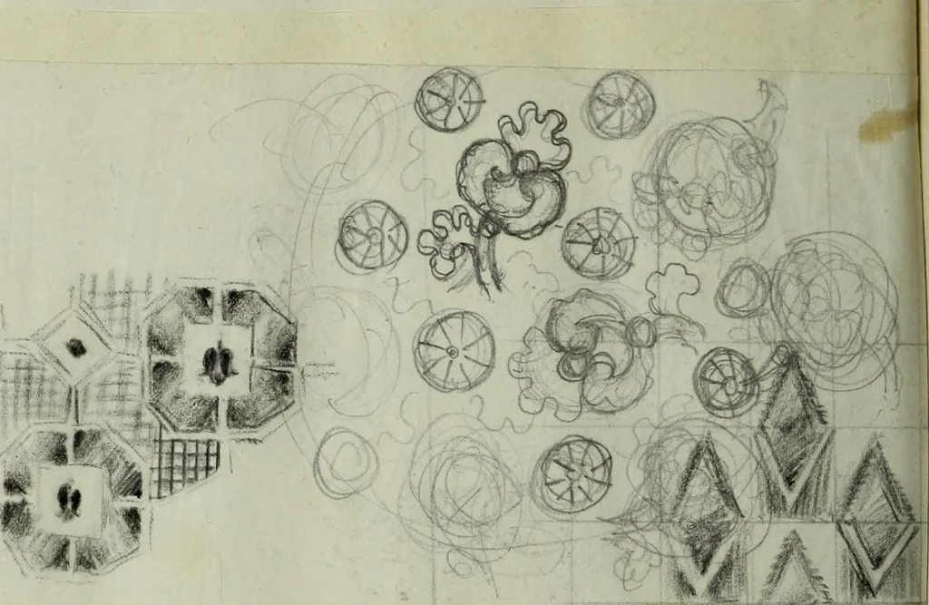 An illustration from [Embroidery and textile designs, 1875, leaf 252