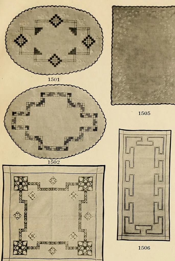 An illustration from Embroidery work of every description., 1910, leaf 7