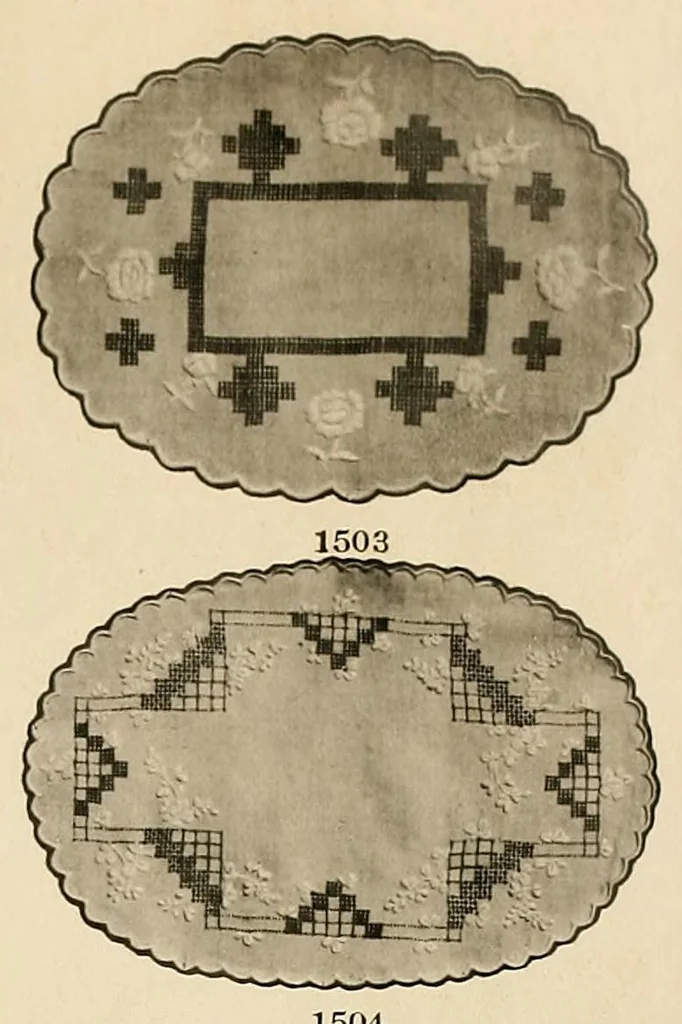 An illustration from Embroidery work of every description., 1910, leaf 7