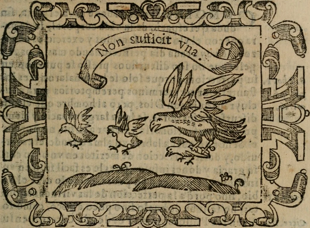 An illustration from Empresas espirituales y morales ..., 1613, leaf 142