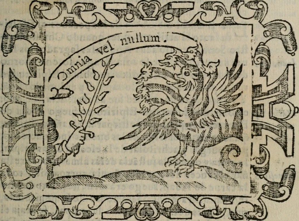 An illustration from Empresas espirituales y morales ..., 1613, leaf 212