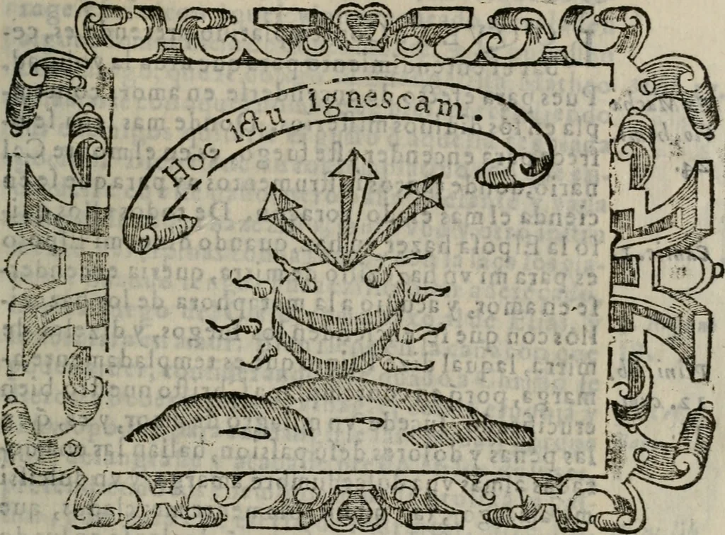 An illustration from Empresas espirituales y morales ..., 1613, leaf 224