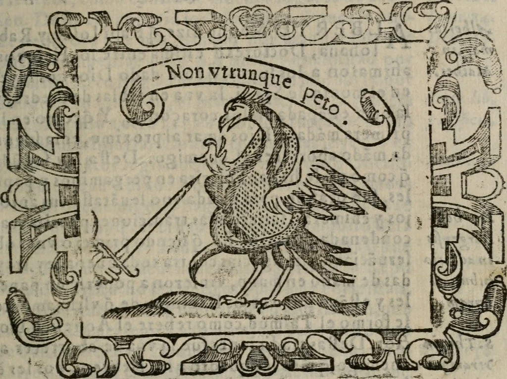 An illustration from Empresas espirituales y morales ..., 1613, leaf 232