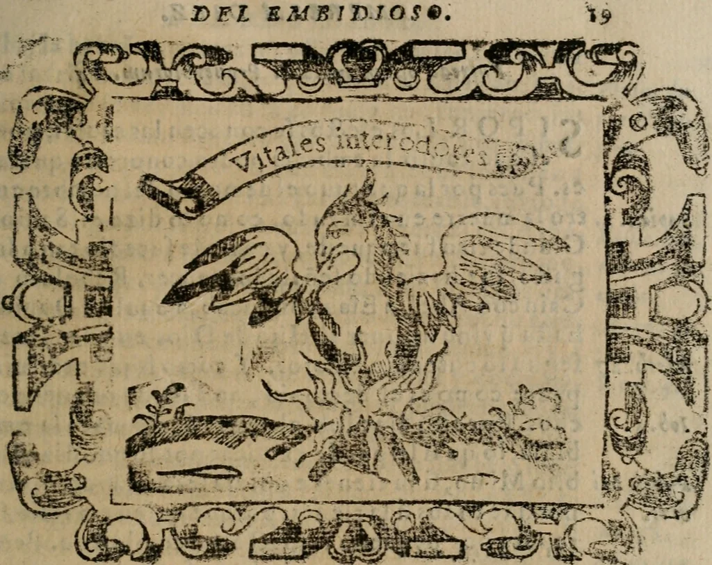 An illustration from Empresas espirituales y morales ..., 1613, leaf 272