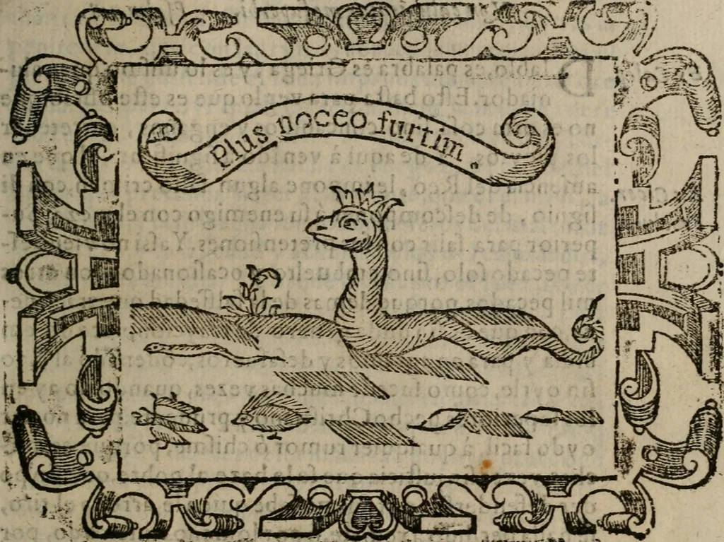 An illustration from Empresas espirituales y morales ..., 1613, leaf 328