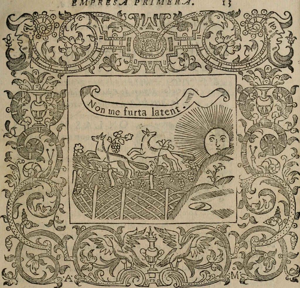 An illustration from Empresas espirituales y morales ..., 1613, leaf 36