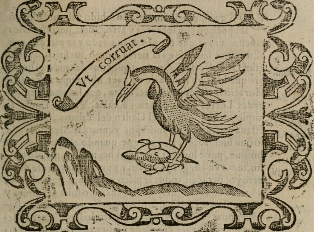 An illustration from Empresas espirituales y morales ..., 1613, leaf 376