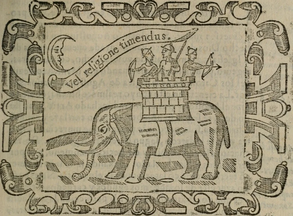 An illustration from Empresas espirituales y morales ..., 1613, leaf 424
