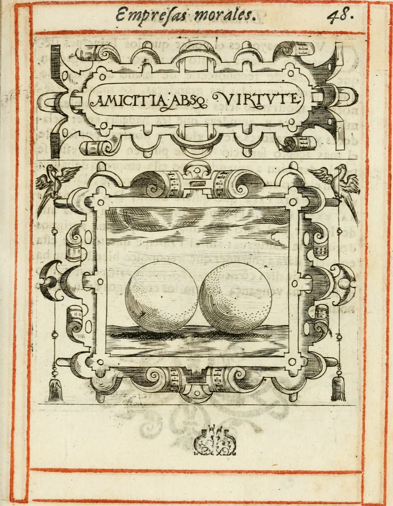 An illustration from Empresas morales, 1581, leaf 102