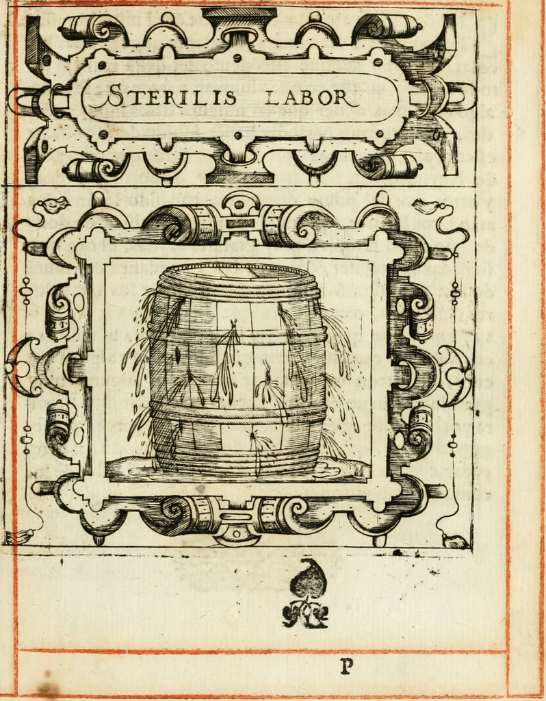 An illustration from Empresas morales, 1581, leaf 112
