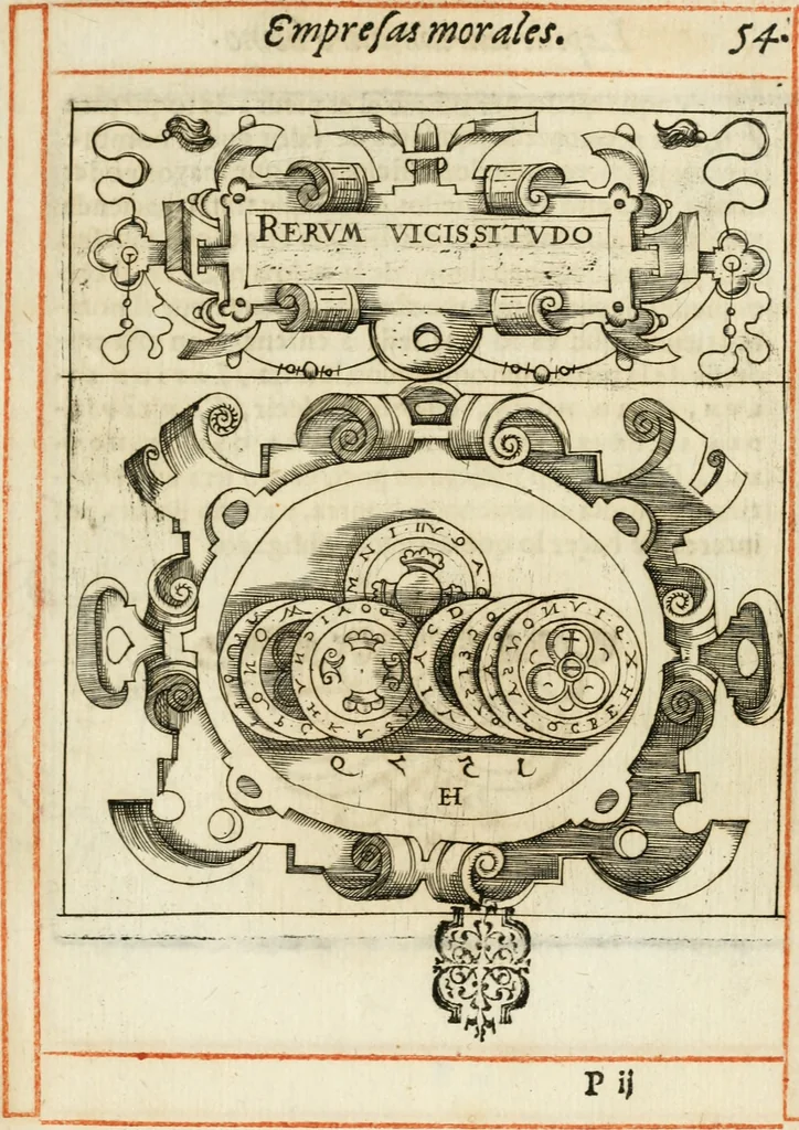 An illustration from Empresas morales, 1581, leaf 114