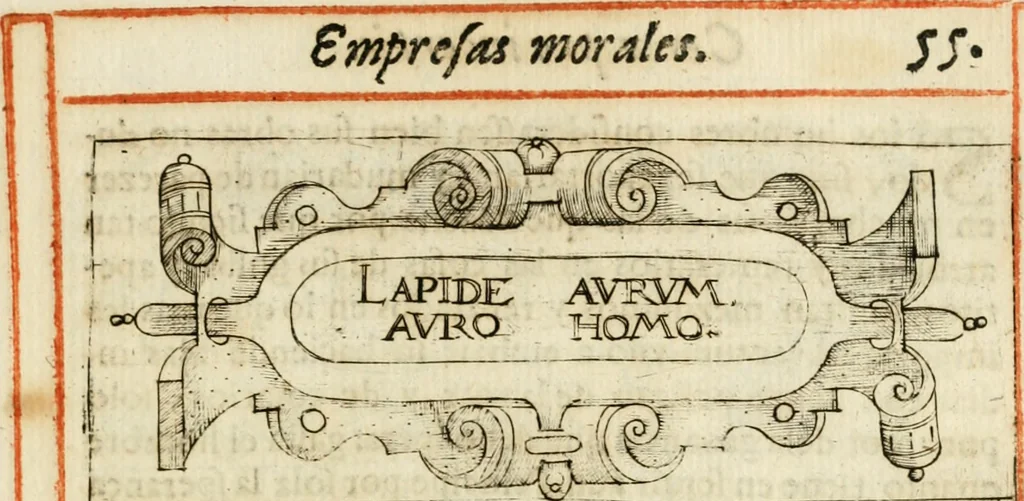 An illustration from Empresas morales, 1581, leaf 116