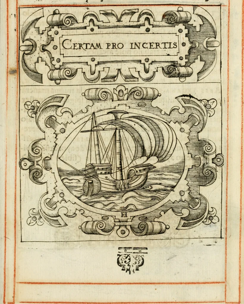 An illustration from Empresas morales, 1581, leaf 118