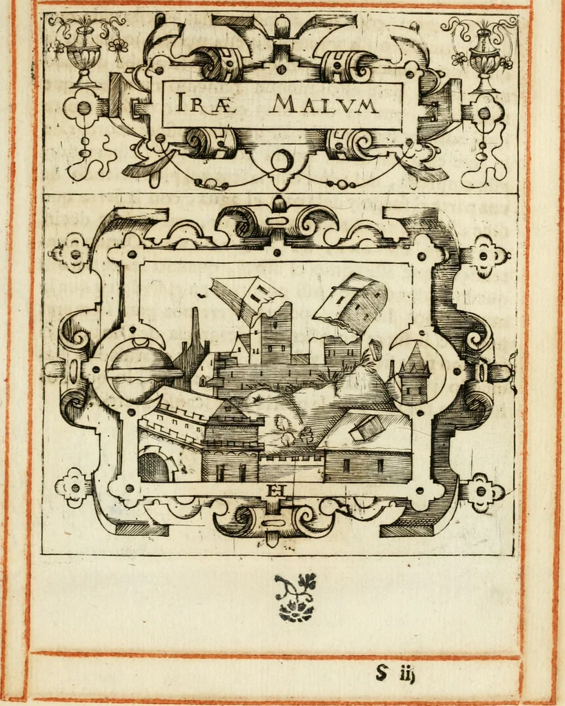 An illustration from Empresas morales, 1581, leaf 140