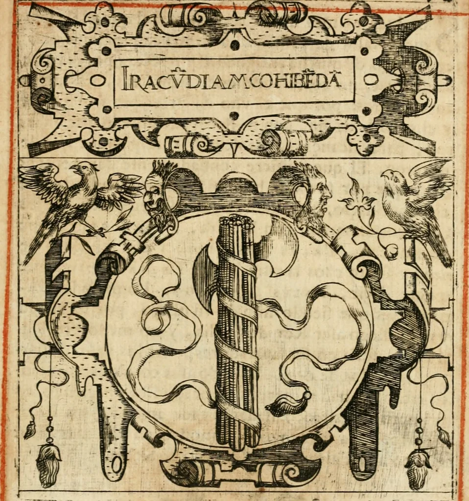 An illustration from Empresas morales, 1581, leaf 152
