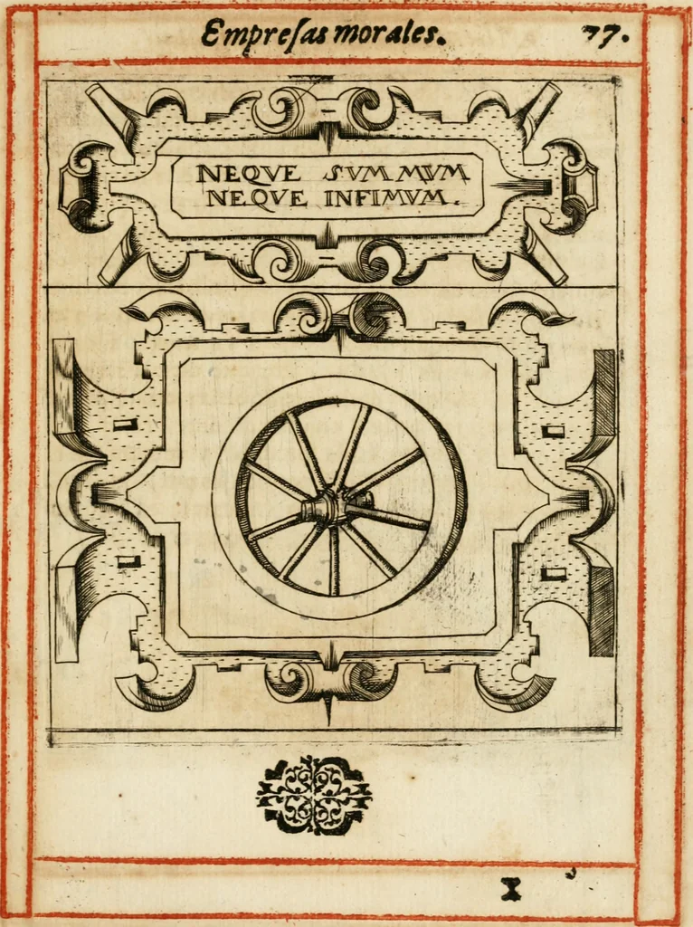 An illustration from Empresas morales, 1581, leaf 160