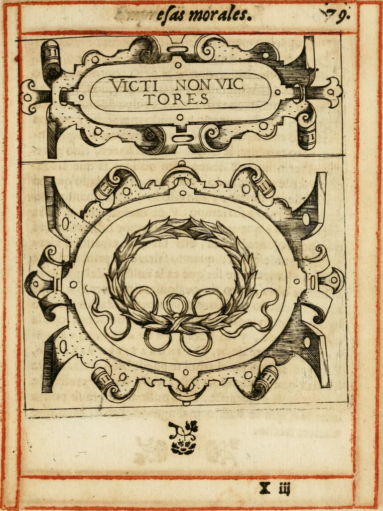 An illustration from Empresas morales, 1581, leaf 164