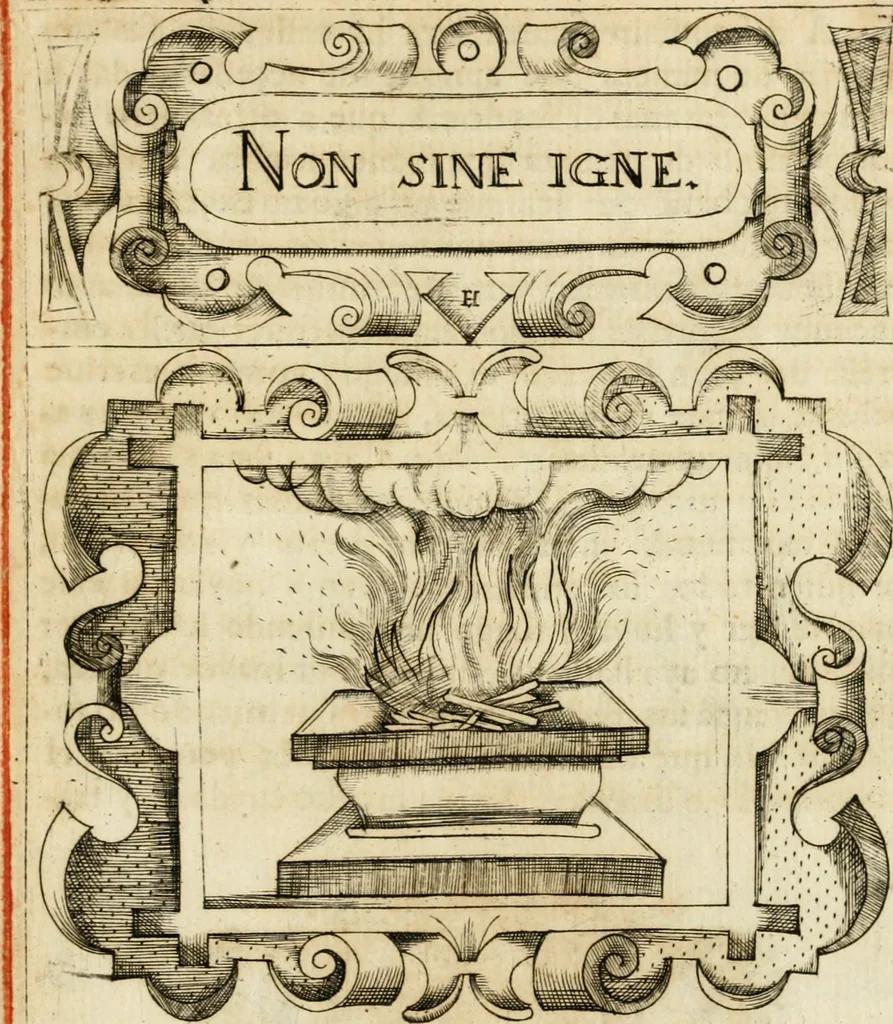 An illustration from Empresas morales, 1581, leaf 174