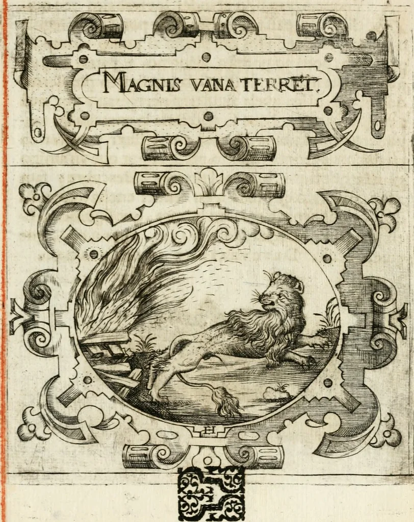 An illustration from Empresas morales, 1581, leaf 176