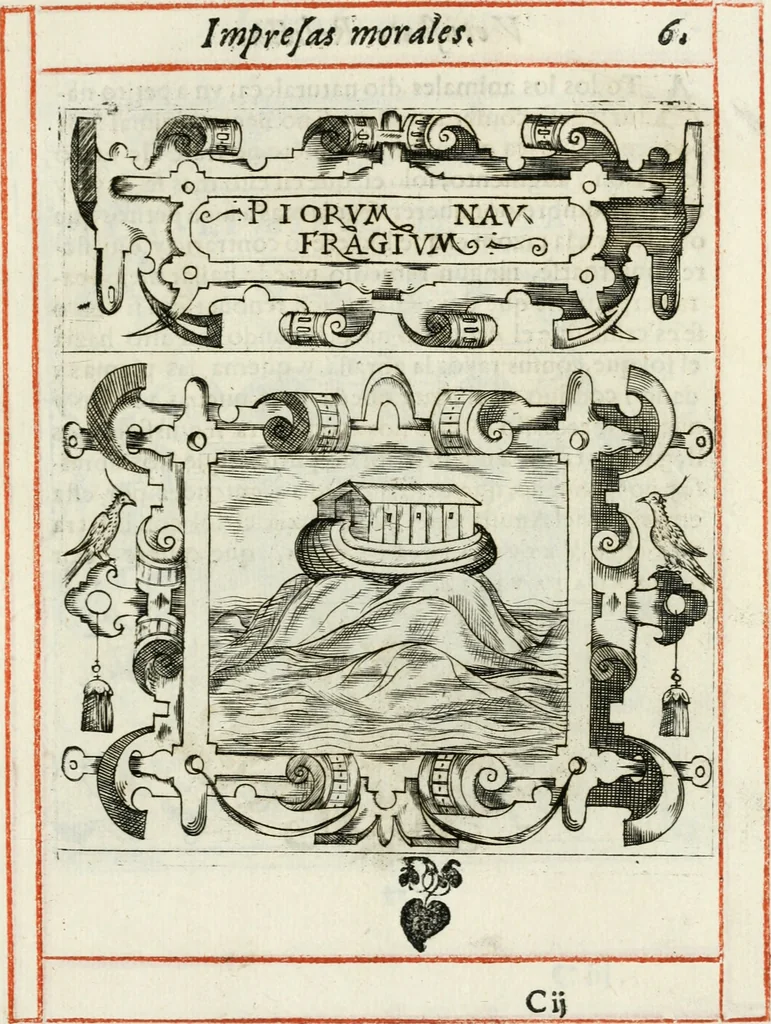 An illustration from Empresas morales, 1581, leaf 18