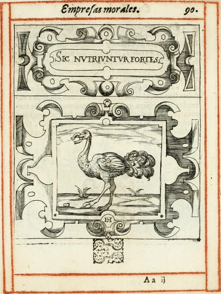 An illustration from Empresas morales, 1581, leaf 186