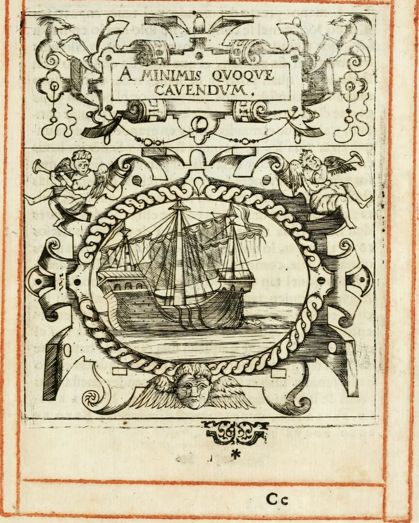 An illustration from Empresas morales, 1581, leaf 200