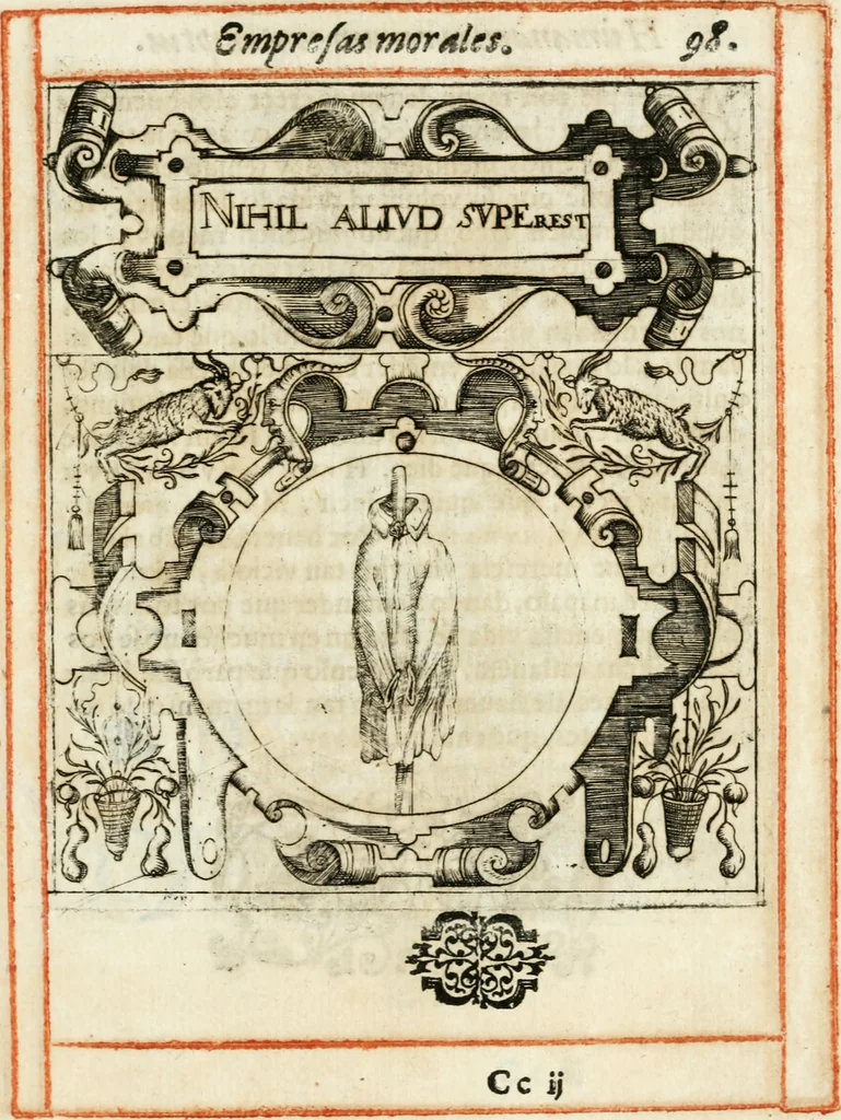 An illustration from Empresas morales, 1581, leaf 202