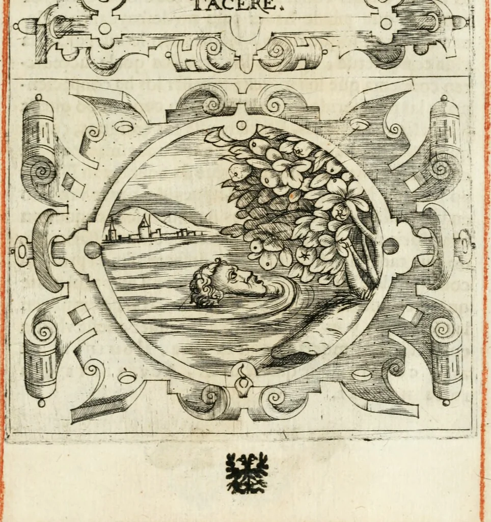 An illustration from Empresas morales, 1581, leaf 206