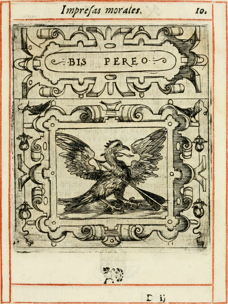 An illustration from Empresas morales, 1581, leaf 26
