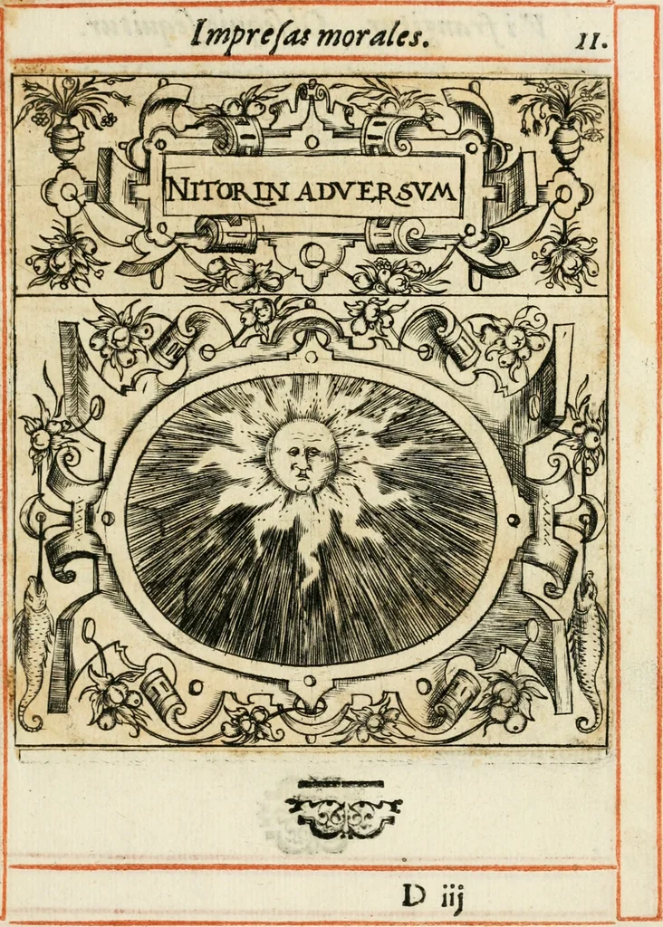 An illustration from Empresas morales, 1581, leaf 28